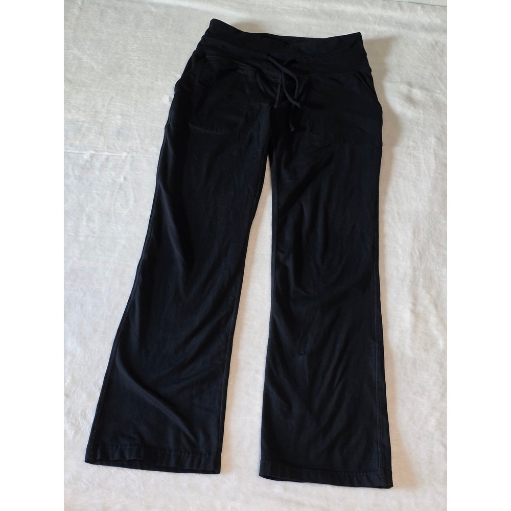 Mondetta Performance Luxury Black Drawstring Activewear Yoga Pants Womens Small